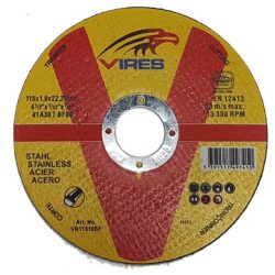 153743368051c95f8749b110af9be65ac2b1878e2e.jpg Vires S/S Cutting Disc 115mm x 1.0mm