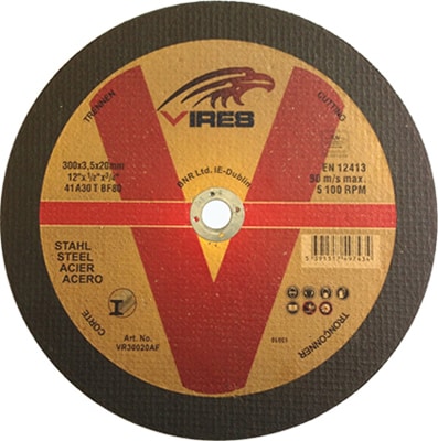 Vires Steel Cutting Disc 300mm x 3.5mm