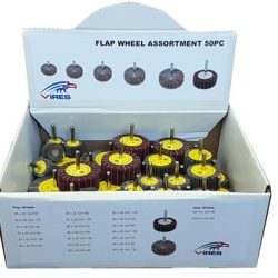 1537433725ddb3a6fd85d8aee1df3373c32b5361d9.jpg Vires 50pce Flap Wheel Assortment