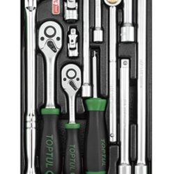 1/4" & 3/8"Dr Ext. Bar & Ratchet Tray 12Pc