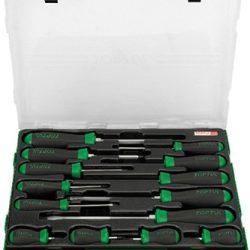 Toptul Slotted & Phillips Screwdriver Set 14Pc