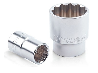 3/4"Dr socket satin 12pt x 26mm