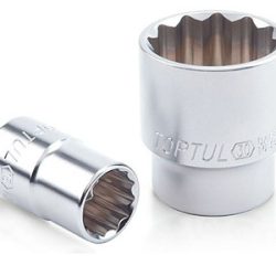 3/4"Dr socket satin 12pt x 27mm