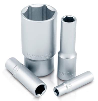 1/2"Dr deep socket Satin 6pt x 18mm