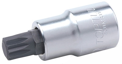 1/2"Dr spline bit socket satin x M5