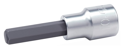 1/2"Dr Long Hex bit socket satin x 5mm