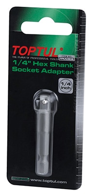 1/4"dr x 1/4" Hex Shank Socket Adapter