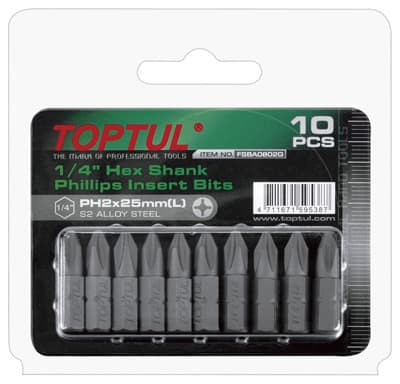 PH3 25mm Screwdriver Bit Set 10pce