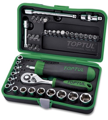 1/4" Dr Socket & Bit Set 41pc