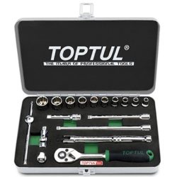 1537435147245aaee5ed6835c249b00e8211001118.jpg 1/4" Dr Socket Set 18Pc (SAE) 12pt