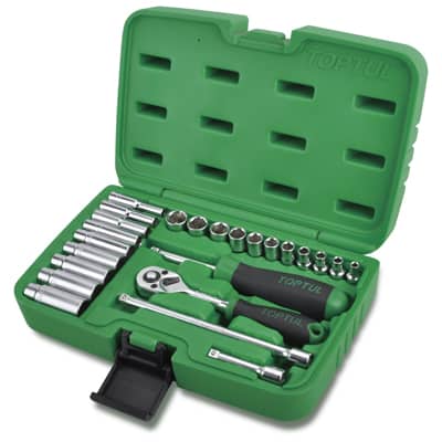 1537435149b321b07672c2cb908e6aaa2816beefa1.jpg Toptul 1/4"Dr Socket set deep/reg 24Pc metric