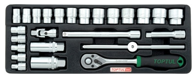 3/8"Dr Socket set 25Pc