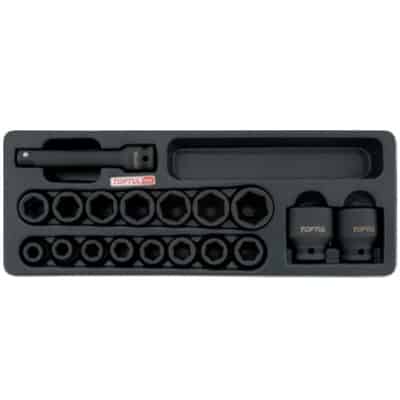 1/2"Dr Impact Socket Set 18Pc