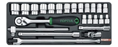 1/2"Dr Socket Set 24Pc