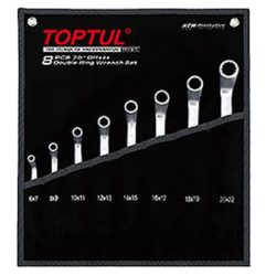 Double ring offset spanner set 8Pc 6-22mm