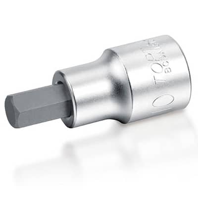 3/8"Dr Hex bit socket satin x 6mm