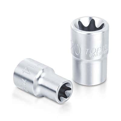 1/4"Dr star socket satin x E5