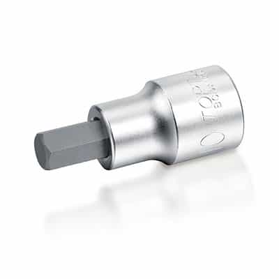 1/4"Dr Hex bit socket satin x 5mm