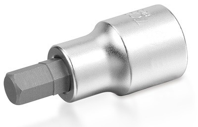 1/2"Dr Hex bit socket satin x 7/16"