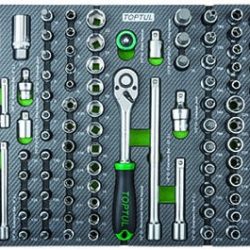 15898107939c39794de9fb39e7516451f3a343d1b9.jpg 104PCS 3/8" & 1/2" DR. Flank Socket Set