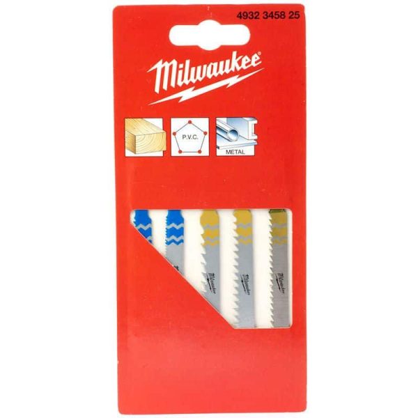 MILWAUKEE 5 PIECE JIGSAW BLADE SET