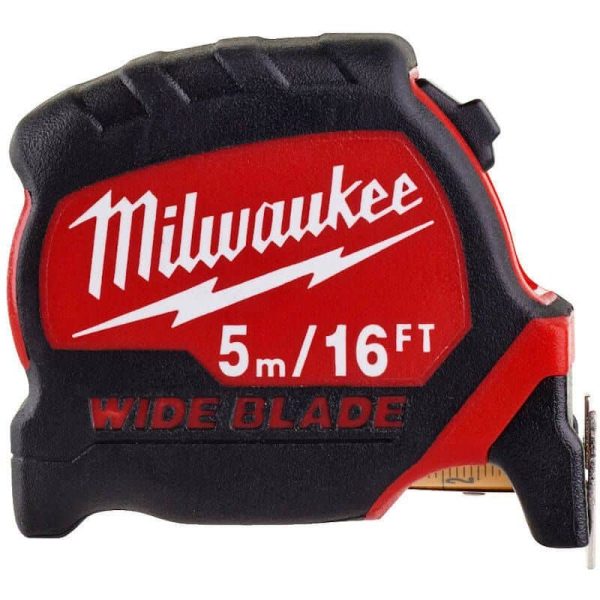 MILWAUKEE 5M / 16FT PREMIUM WIDE BLADE TAPE MEASURE