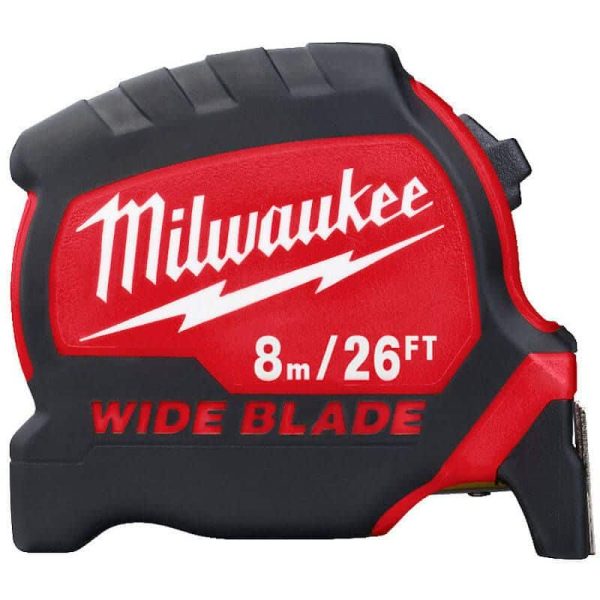 MILWAUKEE 8M / 26FT PREMIUM WIDE BLADE TAPE MEASURE