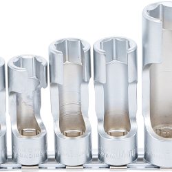 Special Socket Set, slotted | 10 mm (3/8") Drive | 10 - 19 mm | 7 pcs.