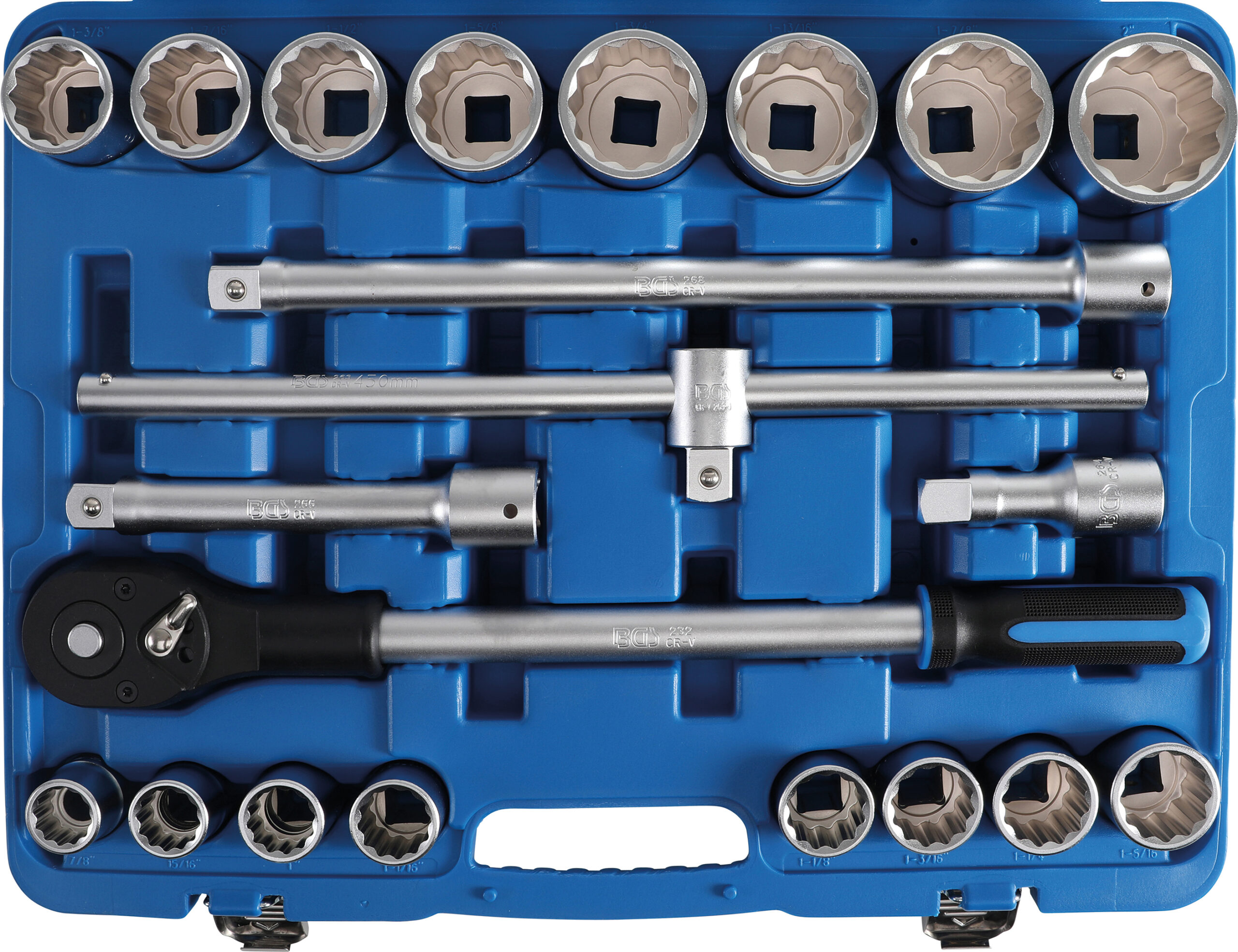Socket Set | 20 mm (3/4") | Inch Sizes | 21 pcs.