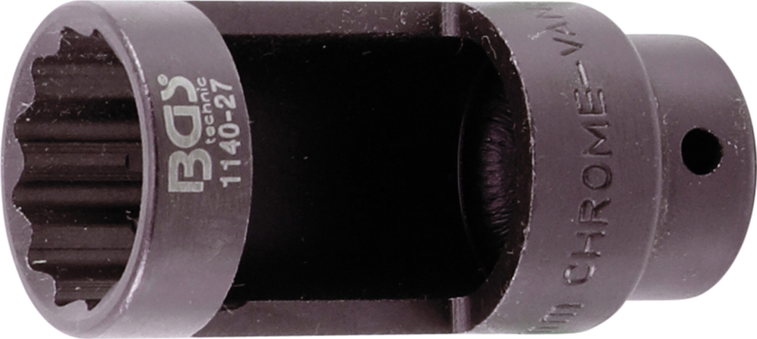 Oxygen Sensor Socket | 12.5 mm (1/2") Drive | 27 mm 12-point, 28 mm window