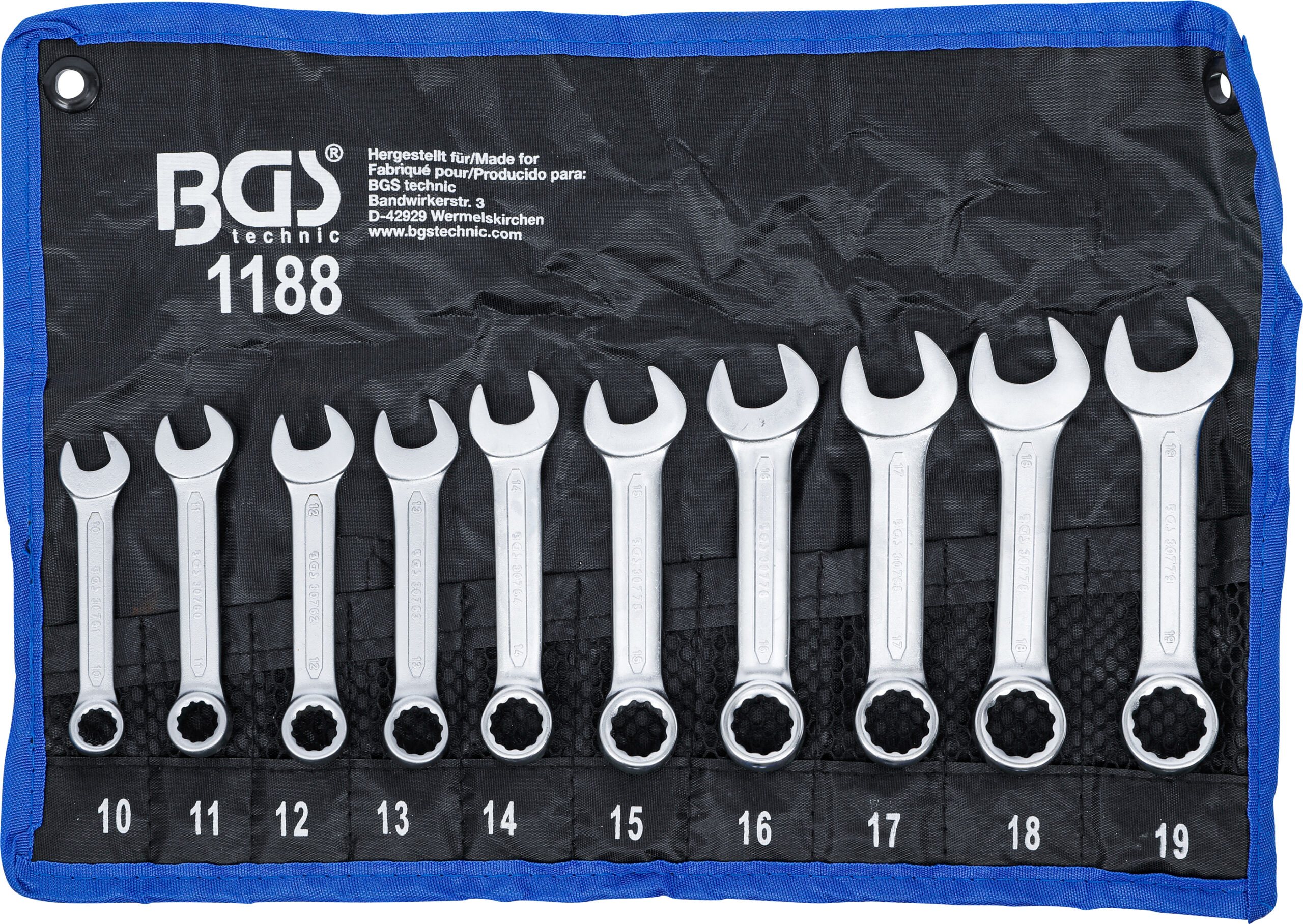Combination Spanner Set | extra short | 10 - 19 mm | 10 pcs.