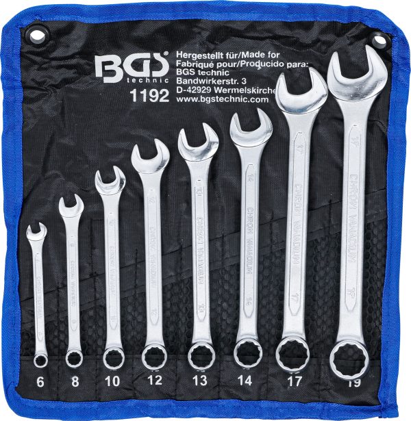 Combination Spanner Set | 6 - 19 mm | 8 pcs.