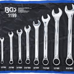 Combination Spanner Set | Inch Sizes | 1/8" - 9/16" Withworth | 8 pcs.