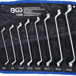 Double Ring Spanner Set | offset | 6 x 7 - 20 x 22 mm | 8 pcs.