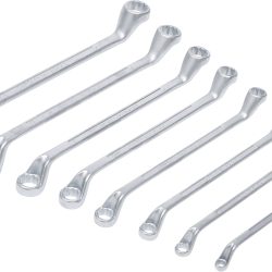 Double Ring Spanner Set | offset | 6 x 7 - 20 x 22 mm | 8 pcs.