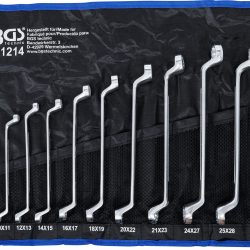 Double Ring Spanner Set | offset | 6 x 7 - 30 x 32 mm | 12 pcs.