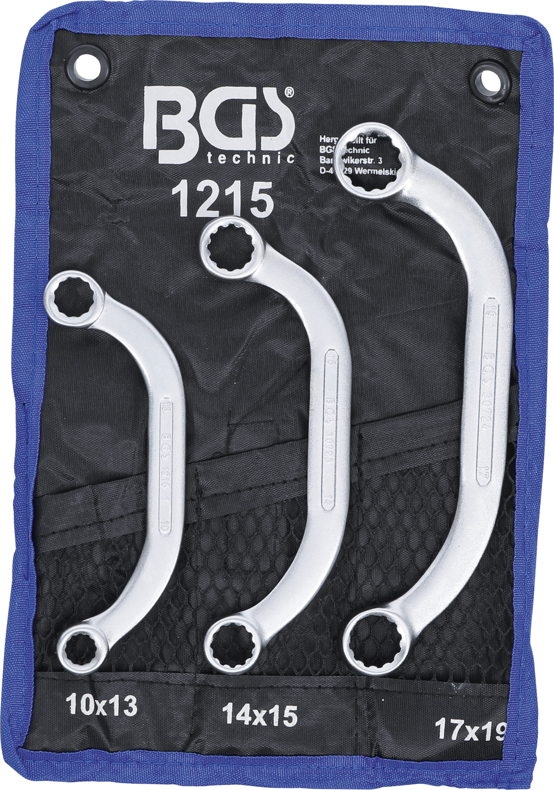 Obstruction Ring Spanner Set | 10x13 - 17x19 mm | 3 pcs.