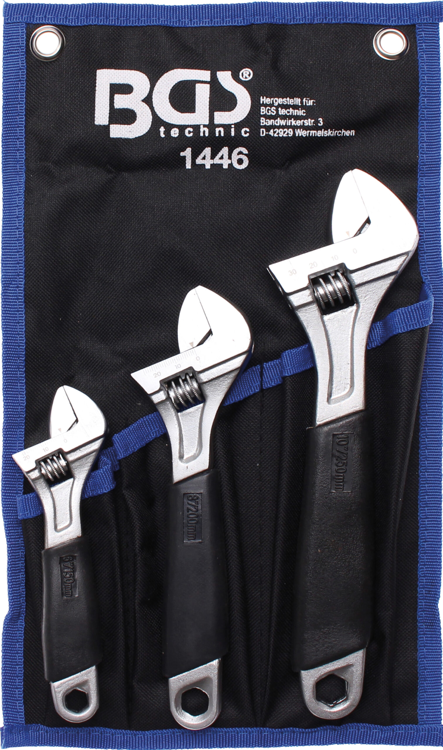Adjustable Wrench with Soft Rubber Handle | 3 pcs.