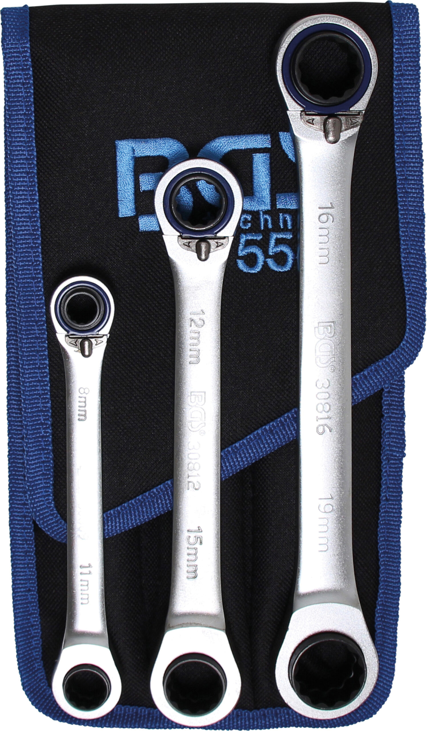 Ratchet Ring Spanner Set | reversible | "4-in-1" | 3 pcs.