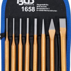 Pin Punch Set | 150 mm | incl. Chisel + Centre Punch | 8 pcs.
