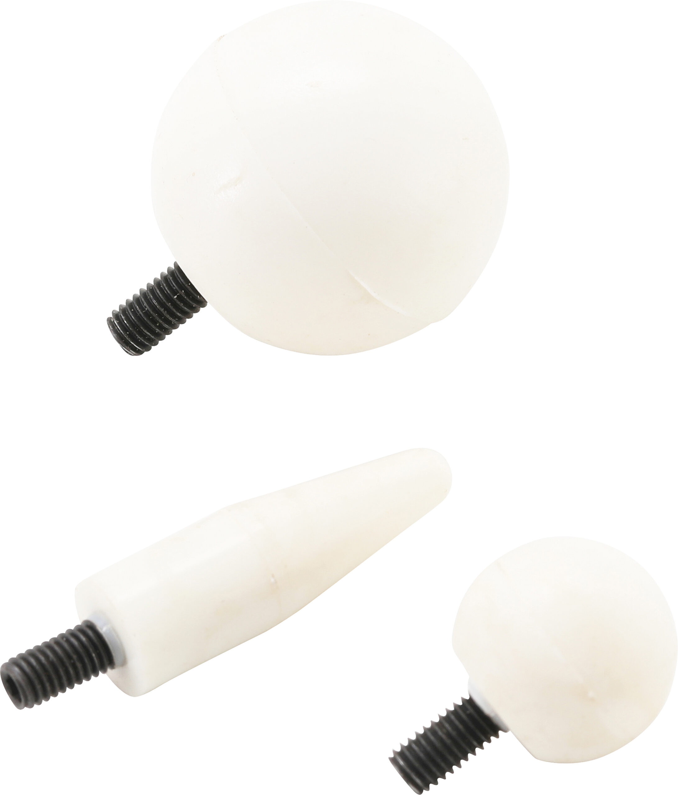 Plastic Replacement Heads for Denting Iron Set | M5 x 0.8 mm | for BGS 1659 | 3 pcs.