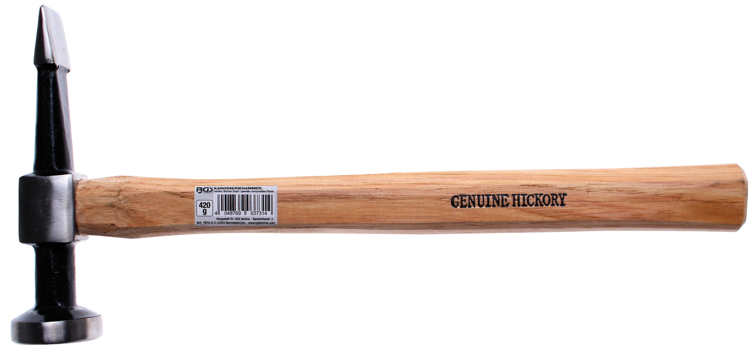 Body Hammer | round, flat Head / straight, horizontal fin