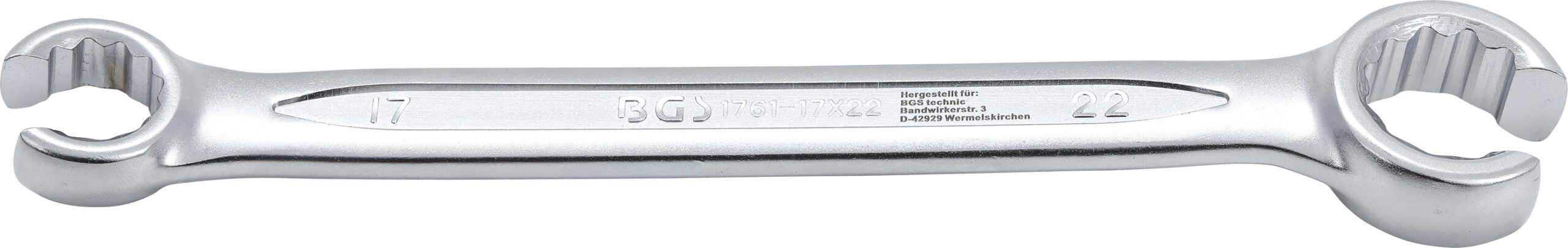 Double Ring Spanner, open Type | 17 x 22 mm