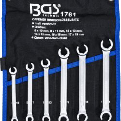 1761.jpg Double Ring Spanner Set, open Type | 8 x 10 - 17 x 19 mm | 6 pcs.