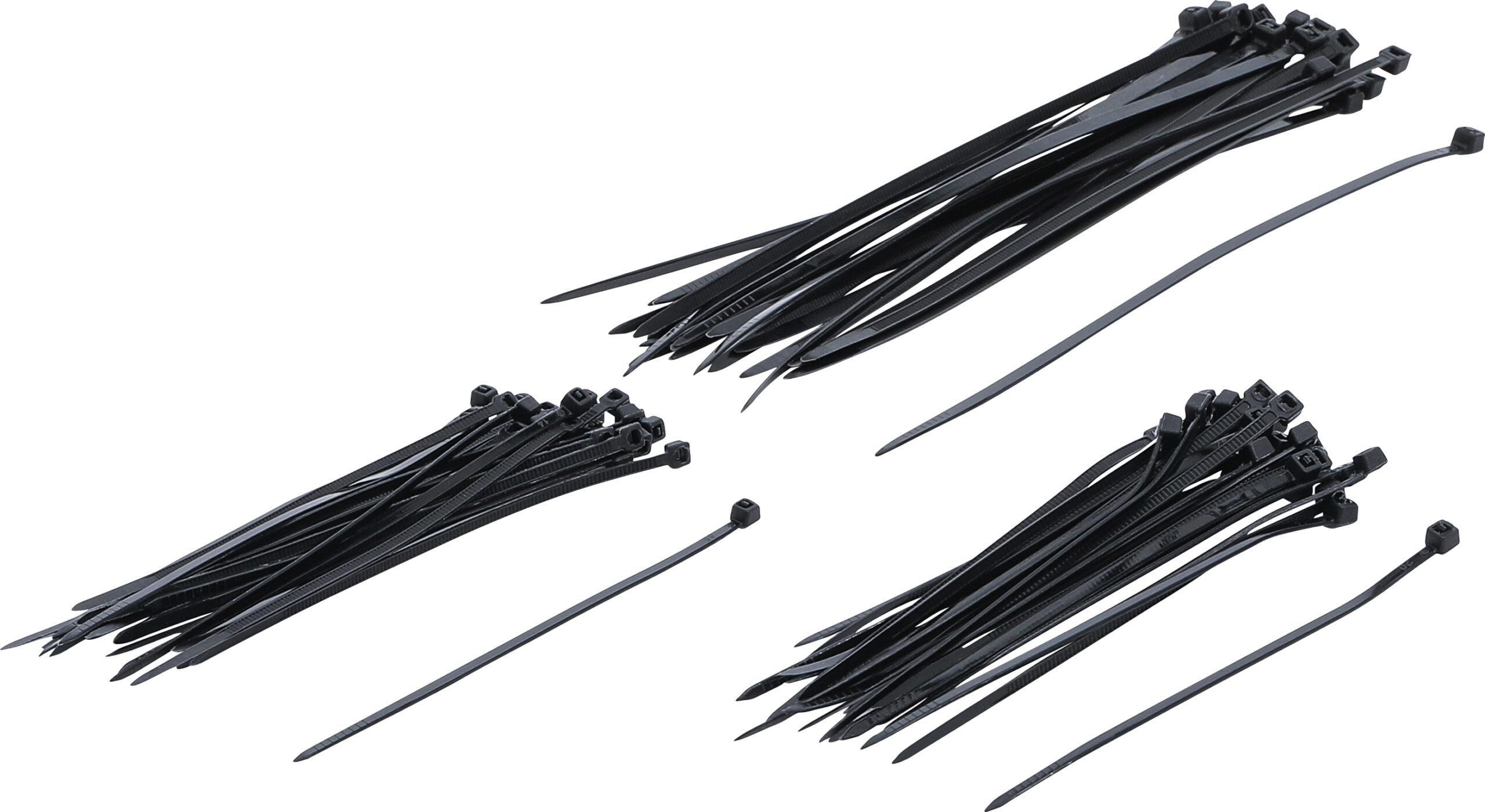 Cable Tie Assortment | black | 100 x 200 mm | 75 pcs.