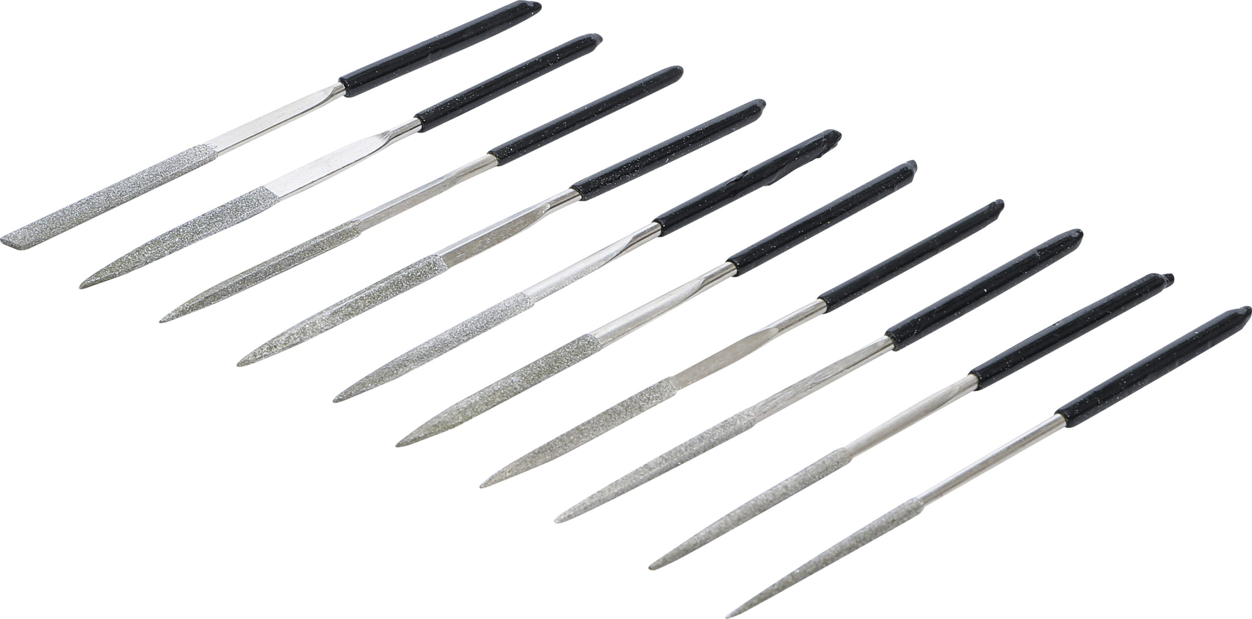 Diamond File Set | straight | 140 x 3 mm | 10 pcs.