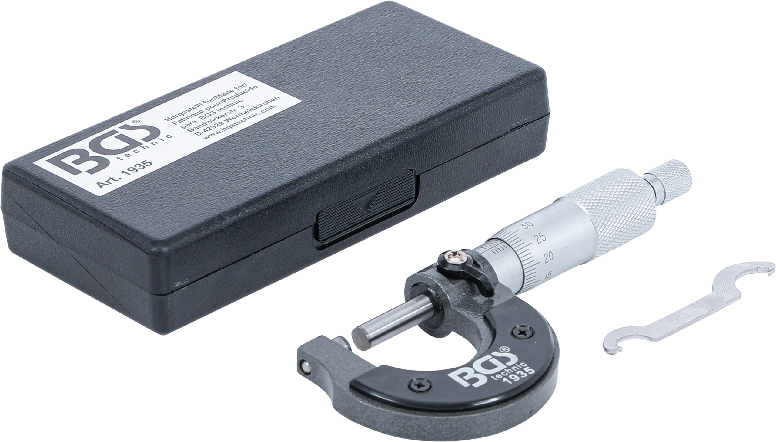 Micrometer | graduation 0.01 mm | 0 - 25 mm