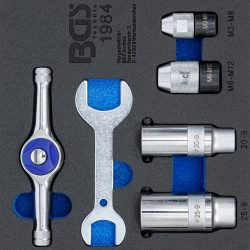 Tool Tray 1/6: Ratcheting Tap and Die Holder Set | 6 pcs.