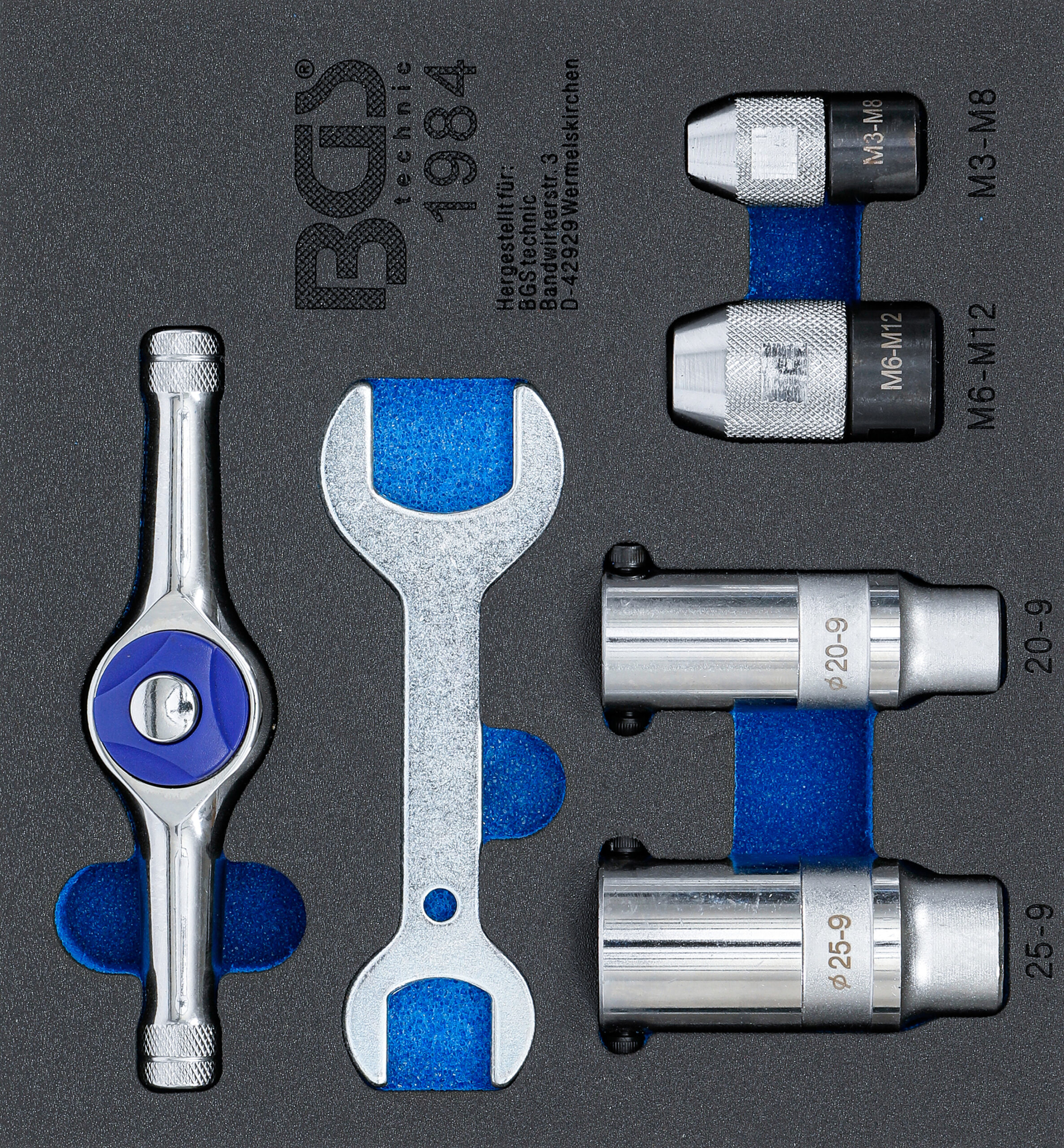 Tool Tray 1/6: Ratcheting Tap and Die Holder Set | 6 pcs.