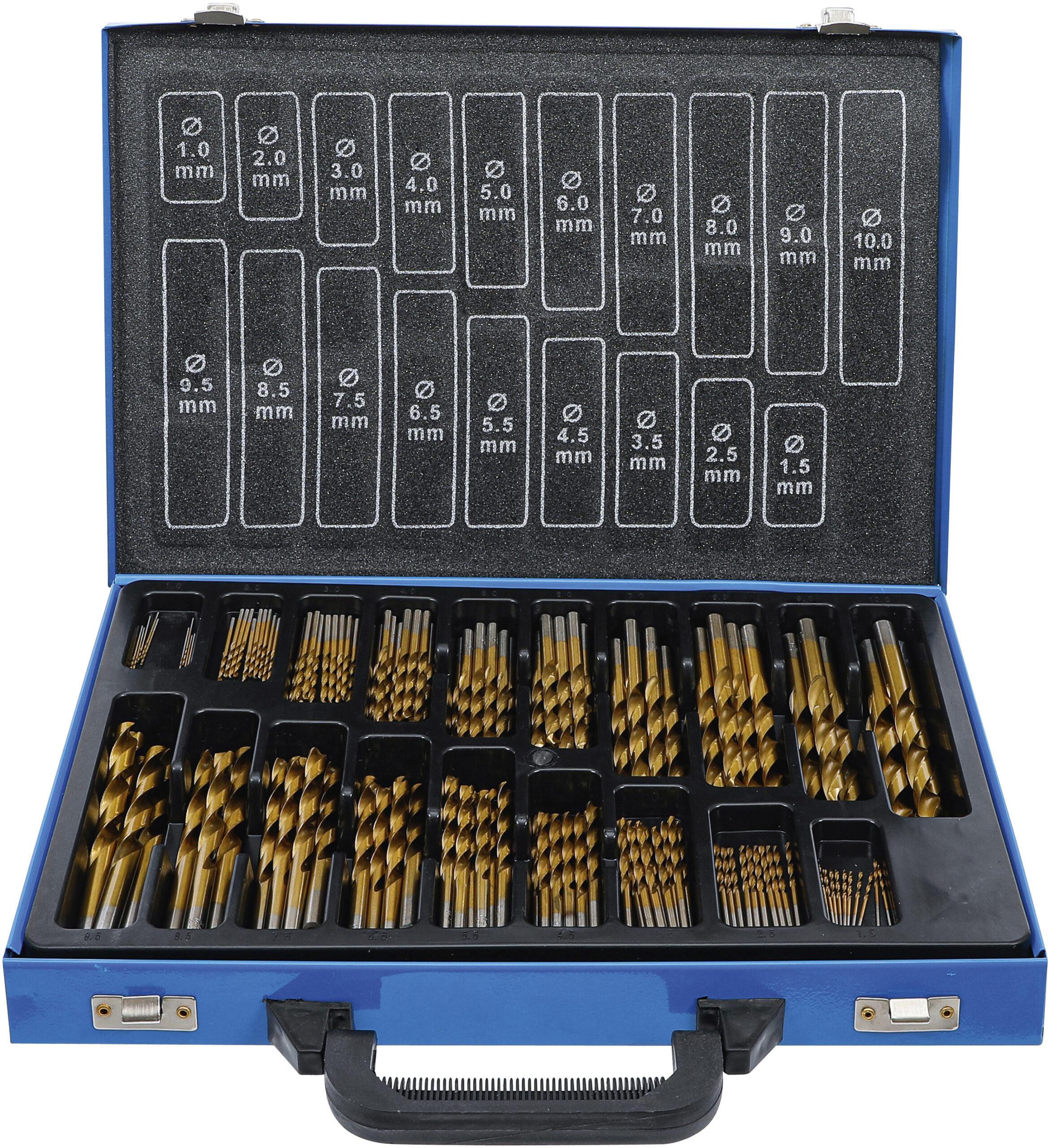 Twist Drill Set | HSS | titanium nitrated | 1 - 10 mm | 170 pcs.